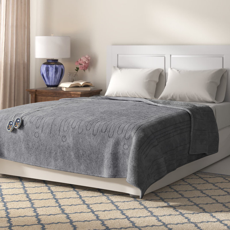 Beautyrest Heated Oversized Microlight to Berber Blanket & Reviews Wayfair